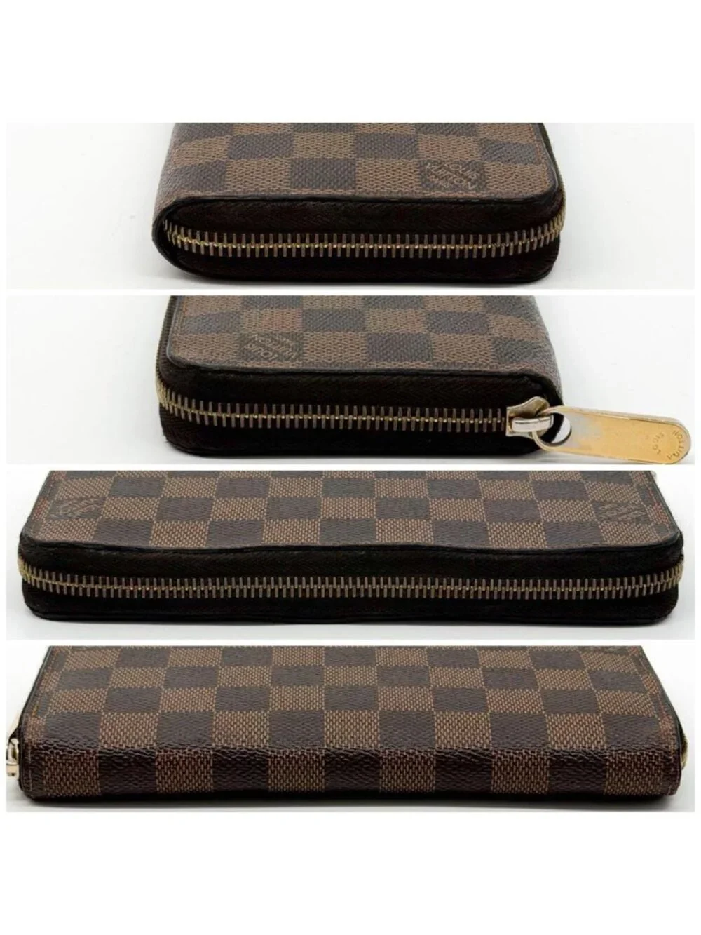 Louis Vuitton Zippy Wallet Damier Ebene Zip Around